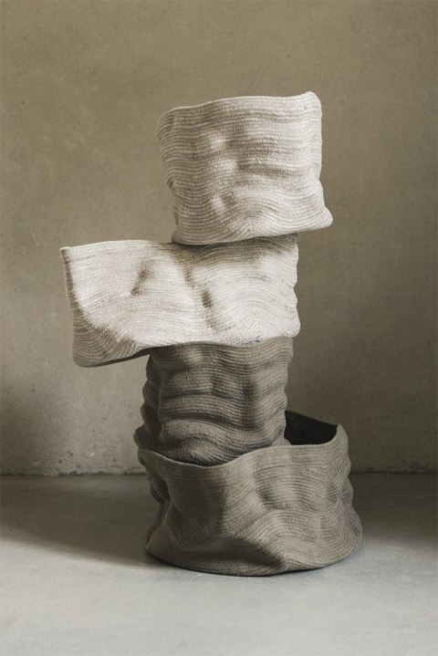 Kosz Duży Bawełniany Stonewashed Wide Soil Brown