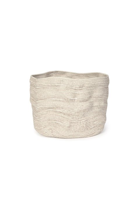 Kosz Mały Bawełniany Stonewashed Tall Natural