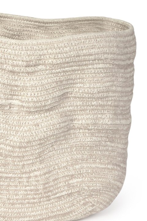 Kosz Mały Bawełniany Stonewashed Tall Natural