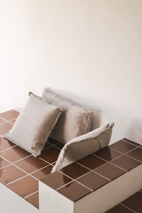 Poduszka Bawełniana Prostokątna Stonewashed New Grey