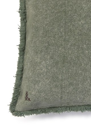 Poduszka Bawełniana Prostokątna Stonewashed Soil Brown Stonewashed Duck Green