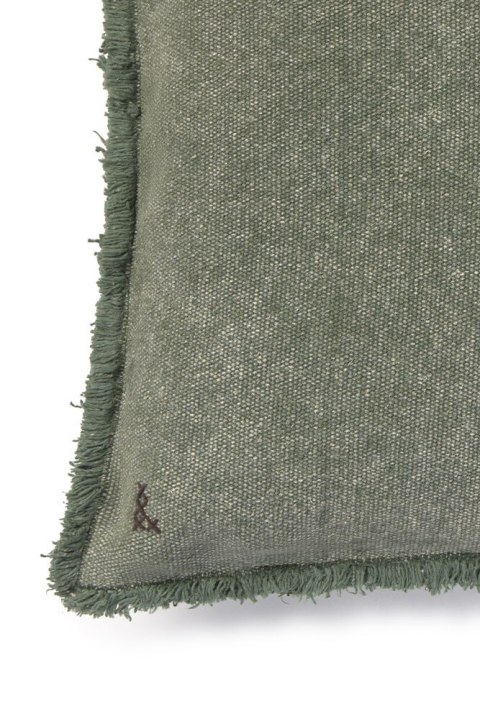 Poduszka Bawełniana Prostokątna Stonewashed Soil Brown Stonewashed Duck Green