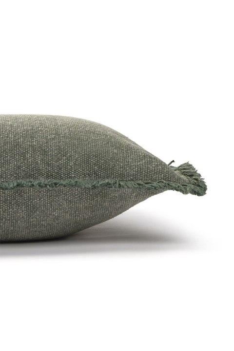 Poduszka Bawełniana Prostokątna Stonewashed Soil Brown Stonewashed Duck Green