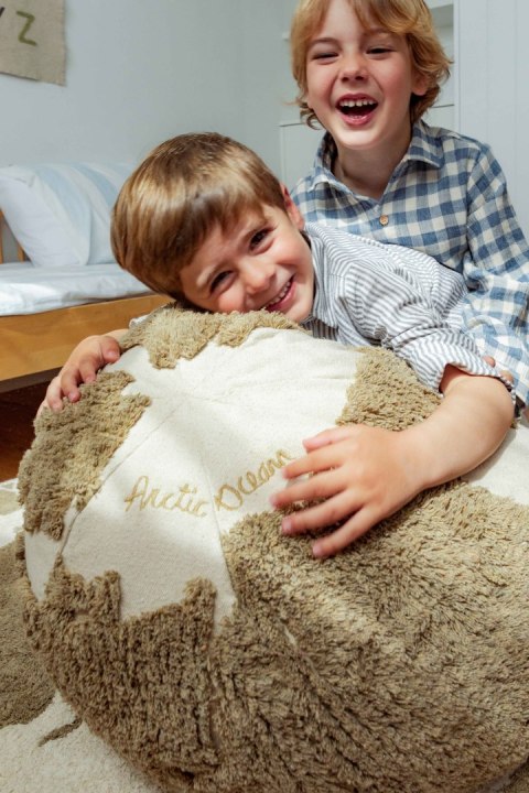 Pufa Mapa Świata Rugcycled Lorena Canals