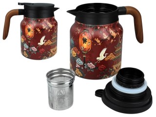 Termos z zaparzarką do herbaty i ziół.