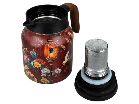 Termos z zaparzarką do herbaty i ziół.