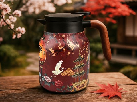 Termos z zaparzarką do herbaty i ziół.