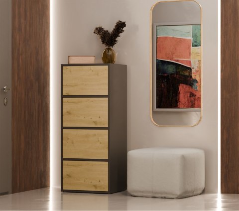 Komoda ALMA ANTRACYT DĄB ARTISAN