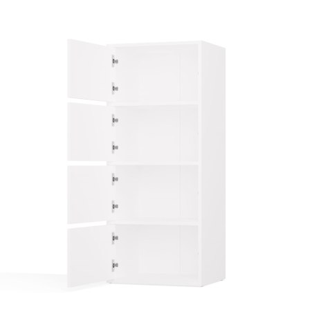 Komoda ALMA BIAŁA Szafka 4 Drzwi 4 Półki