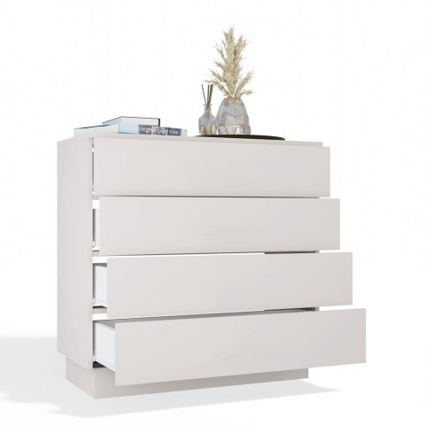 Komoda AMBER 4S Szafka 4 Szuflady Do Sypialni Salonu KASZMIR Beż