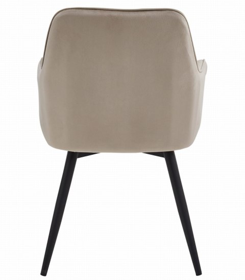 Krzesło NANA360 - ciemny beż aksamit / nogi czarne x 1