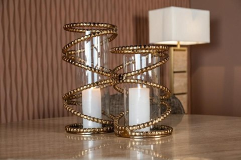 Richmond Interiors RICHMOND świecznik JADEN L szczotkowane złoto