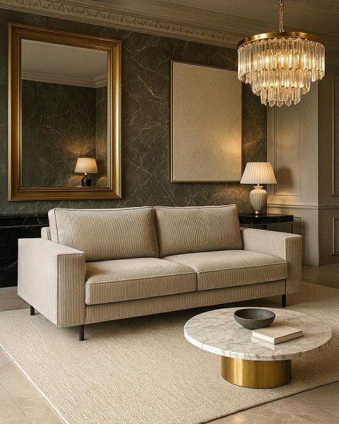 King Home Sofa ADELE z funkcją spania - I grupa tkanin