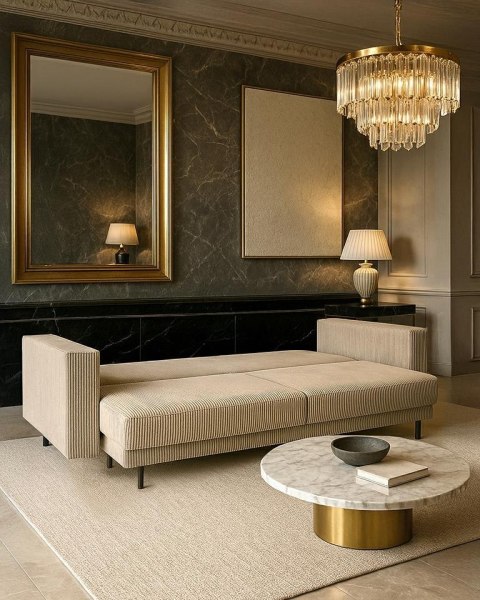 King Home Sofa ADELE z funkcją spania - IV grupa tkanin