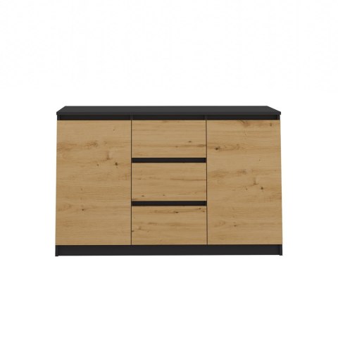Komoda Malwa 2D3S ANTRACYT DĄB ARTISAN