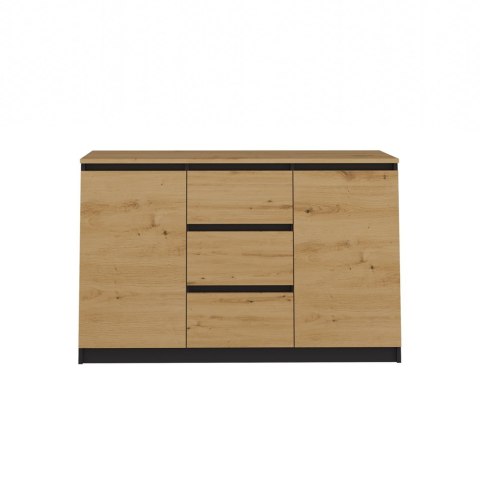 Komoda Malwa 2D3S/BA ANTRACYT DĄB ARTISAN
