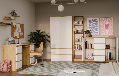 Komoda Malwa 2D4S 120 DĄB ARTISAN BIEL