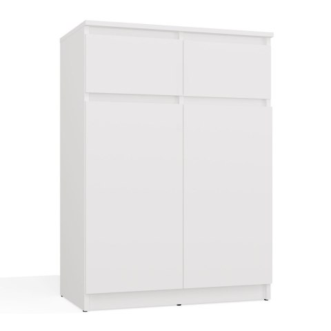 Komoda Malwa 2DD2S Szafka 2 Drzwi 2 Szuflady Do Salonu BIAŁY