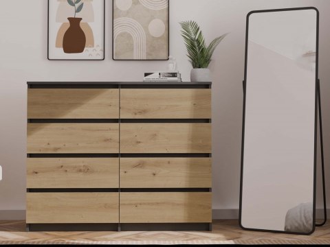 Komoda Malwa M8/120 ANTRACYT ARTISAN