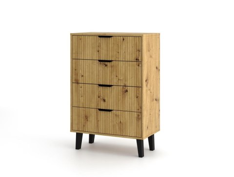 Komoda Scandi 4S SLIM DĄB ARTISAN