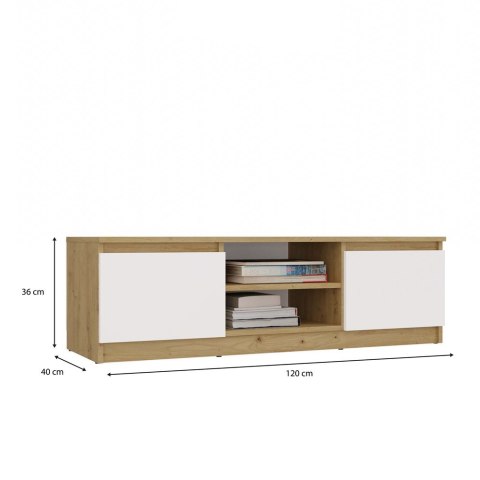 RTV Malwa 120 DĄB ARTISAN BIEL