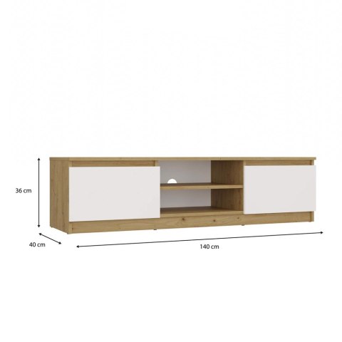 RTV Malwa 140 DĄB ARTISAN BIEL