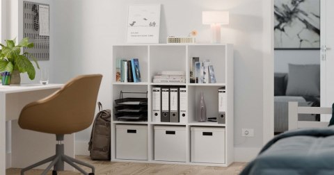 Regał Malax 3X3 H BIAŁY