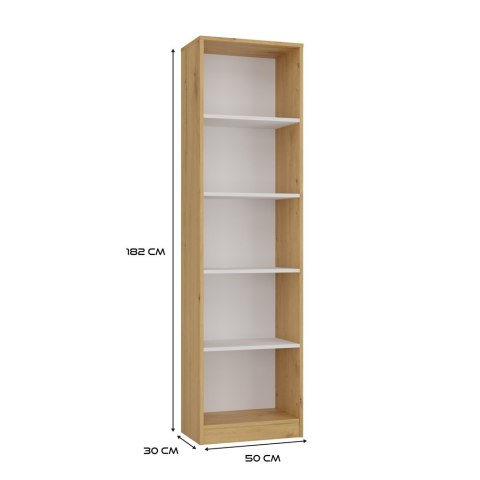 Regał Onyx R50 DĄB ARTISAN BIEL