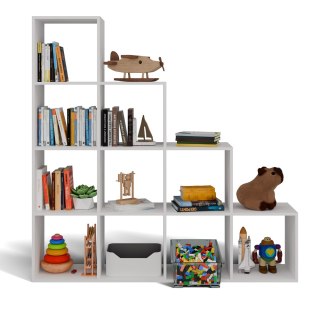 Regał Step 4X4 BIAŁY