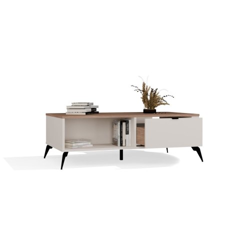 Stolik Kawowy Ława CORDOBA Kaszmir Beż Dąb Castello 2 Szuflady Do Salonu