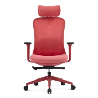 Fotel biurowy ergonomiczny ANGEL fizjO czerwony z funkcją masażu