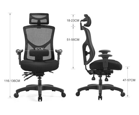 Fotel biurowy ergonomiczny Angel obrotowy ergOmed