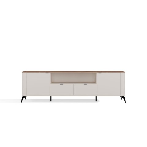 Szafka RTV CORDOBA 2S2S Kaszmir Beż Dąb Castello Szafka Pod TV 2 Szuflady