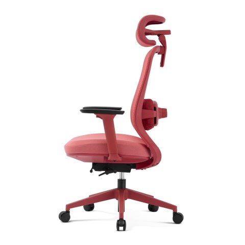 Fotel biurowy ergonomiczny ANGEL fizjO czerwony z funkcją masażu