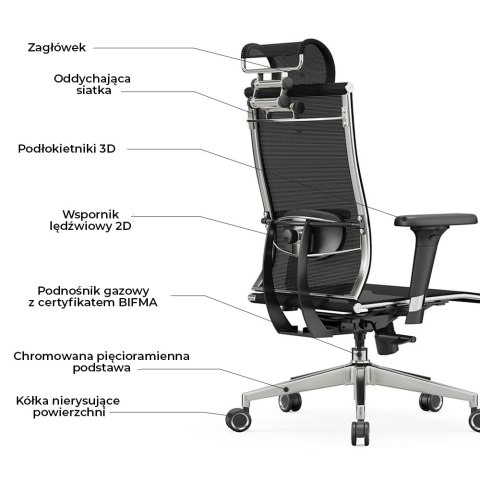 Fotel biurowy ergonomiczny ANGEL iO