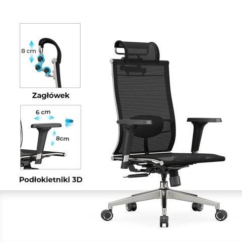 Fotel biurowy ergonomiczny ANGEL iO