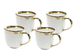 Kare Design KARE komplet 4 kubków BELL biało-złoty