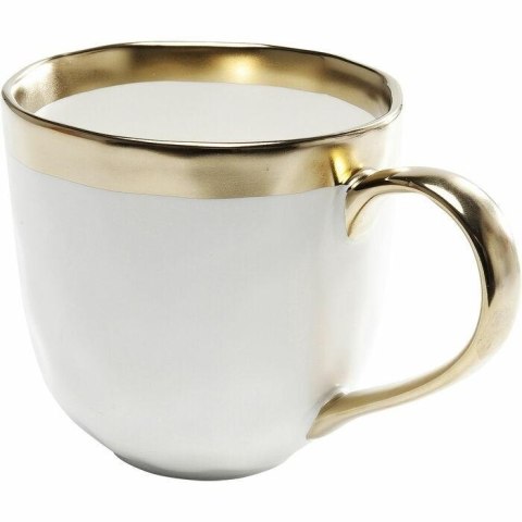 Kare Design KARE komplet 4 kubków BELL biało-złoty