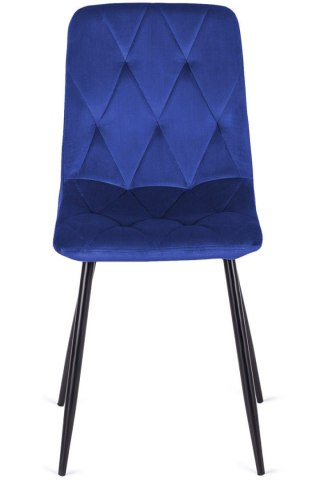 Krzesło tapicerowane BORGO VELVET BLUE SMOKE