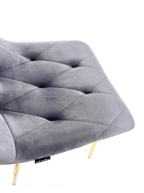 Krzesło tapicerowane BORGO VELVET DARK GREY SMOKE