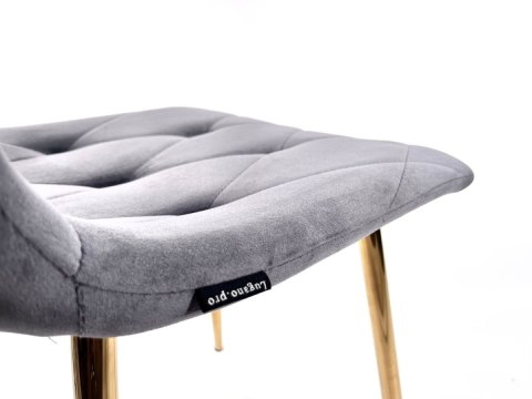 Krzesło tapicerowane BORGO VELVET DARK GREY SMOKE