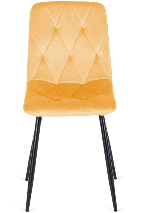 Krzesło tapicerowane BORGO VELVET MUSTARD SMOKE