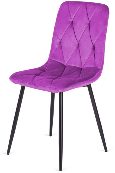 Krzesło tapicerowane BORGO VELVET PURPLE SMOKE