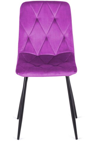 Krzesło tapicerowane BORGO VELVET PURPLE SMOKE