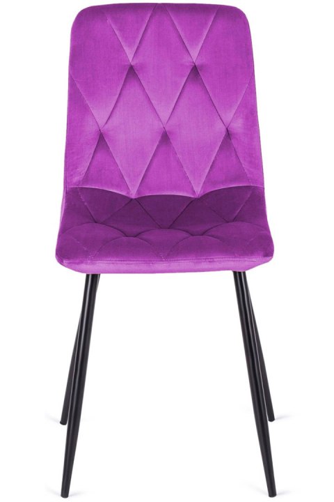 Krzesło tapicerowane BORGO VELVET PURPLE SMOKE