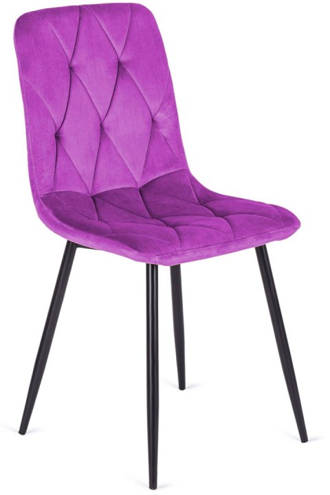 Krzesło tapicerowane BORGO VELVET PURPLE SMOKE