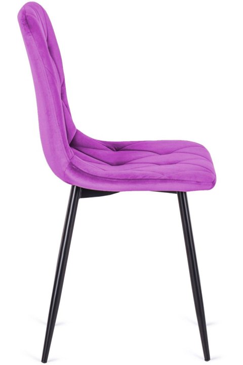 Krzesło tapicerowane BORGO VELVET PURPLE SMOKE