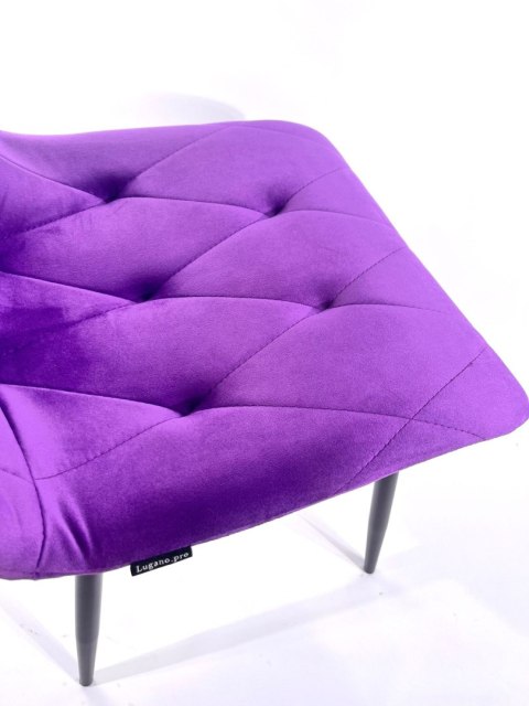 Krzesło tapicerowane BORGO VELVET PURPLE SMOKE