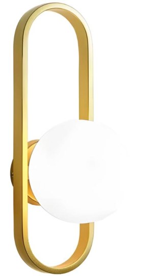 LAMPA APP1756-1W BRUSH GOLD WHITE