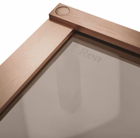 ŚCIANKA PRYSZNICOWA HUGO BROWN/BRUSH COPPER 90